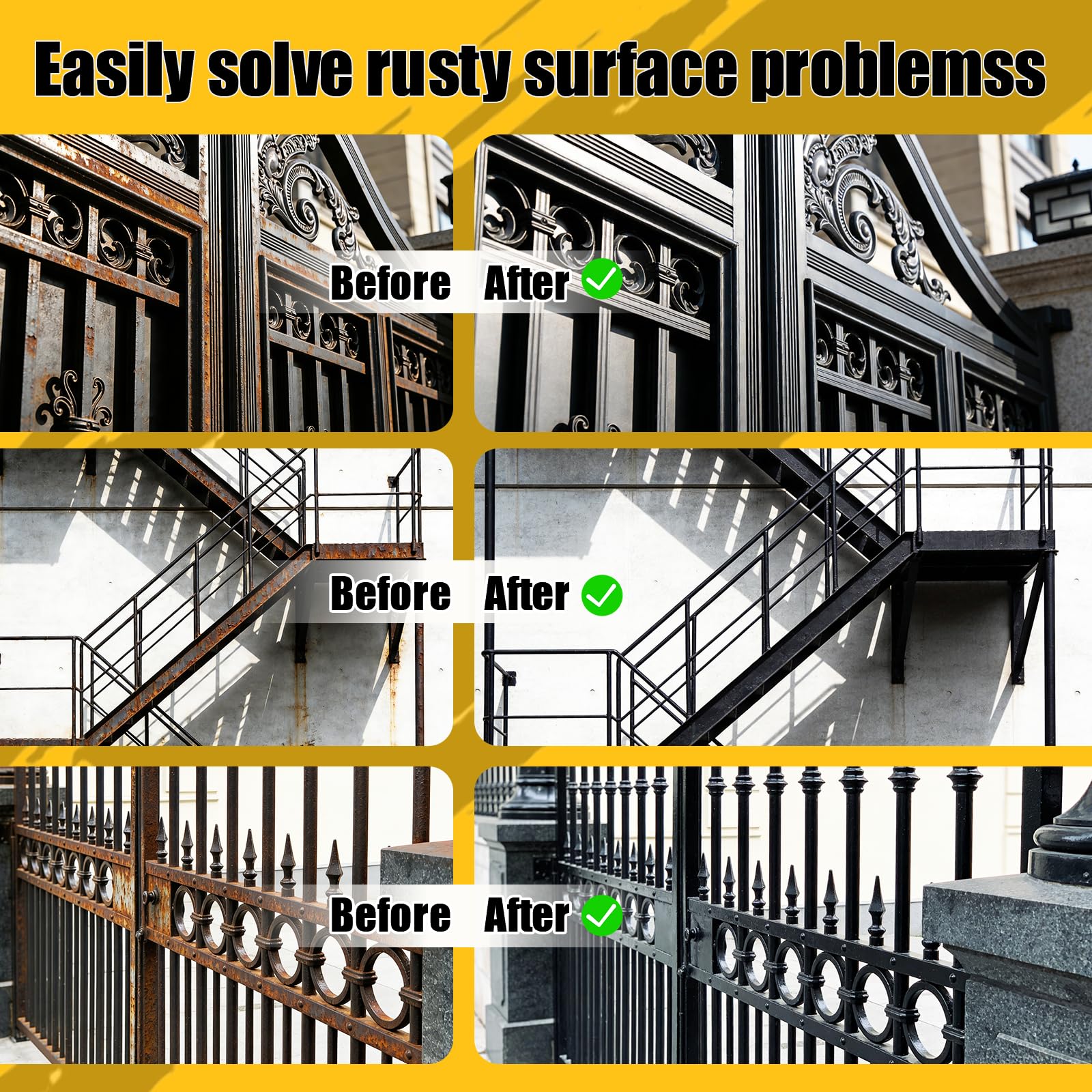 Autosel side-by-side metal before and after image showing rust conversion benefit