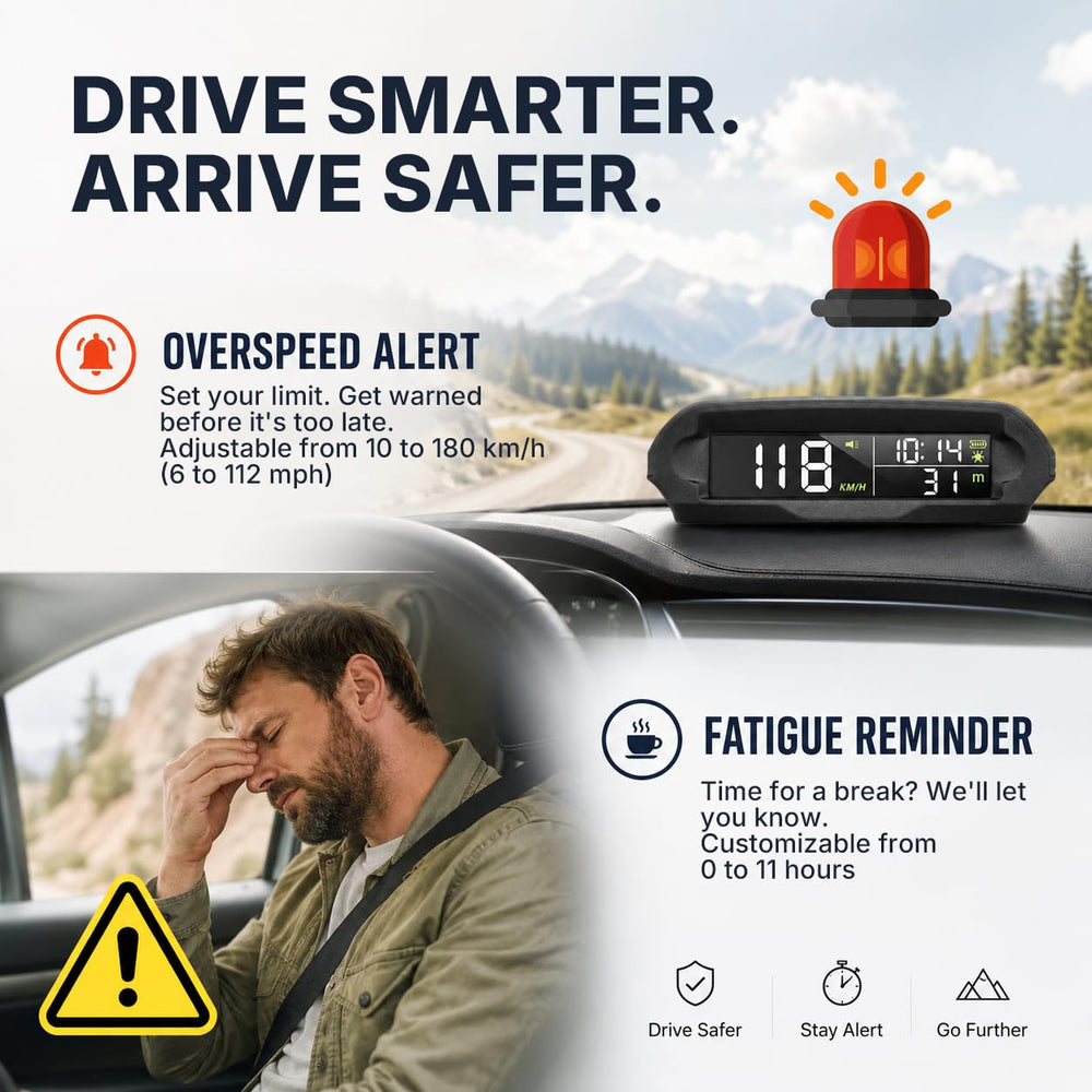 AUTOSIRS installed on a vehicle dash improving driver awareness
