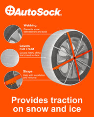 AUTOSOCK close-up textile pattern demonstrating strong grip