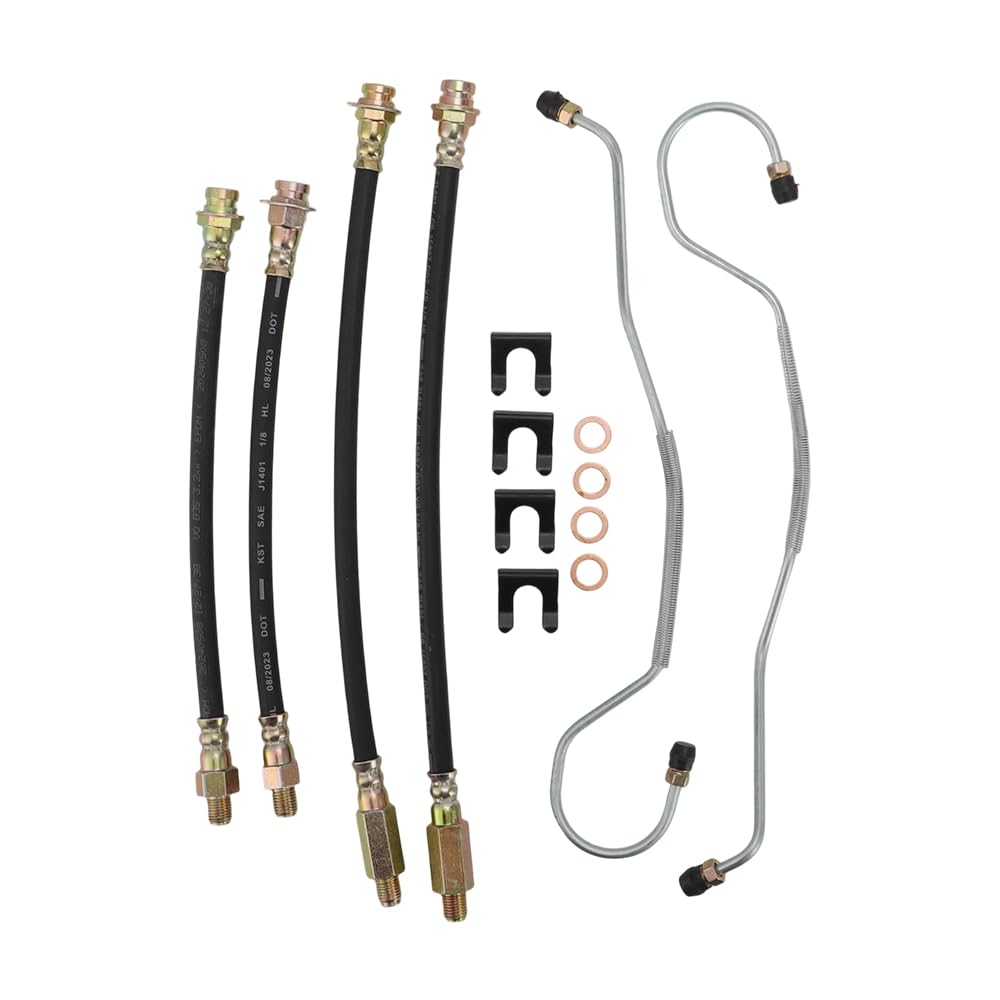 AUTOVIC included clips and washers for secure brake line mounting