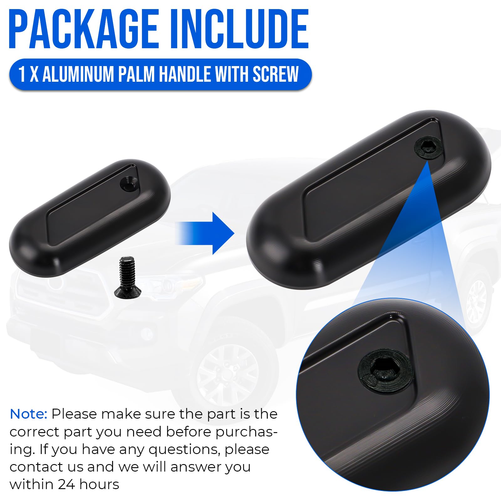 AUTOVIC lifestyle view of truck with replaced handle enabling smooth access