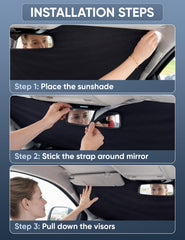 Autovir installed in Hyundai Elantra windshield demonstrating sun and glare protection