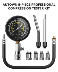 AUTOWN closeup of triple-scale 0–300 PSI gauge delivering clear readings