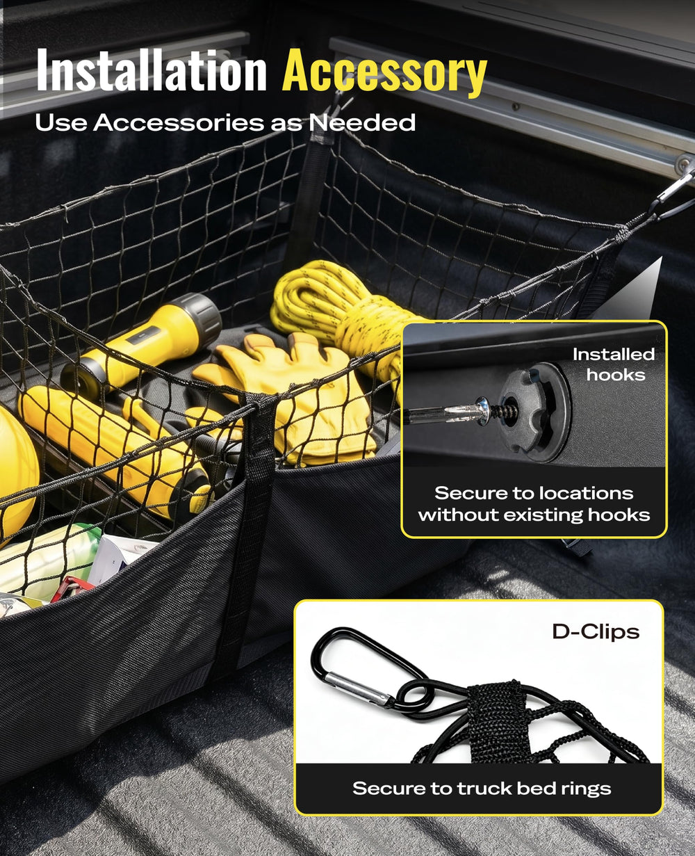 AUTOWN in Chevy Silverado bed organizing tools and preventing movement