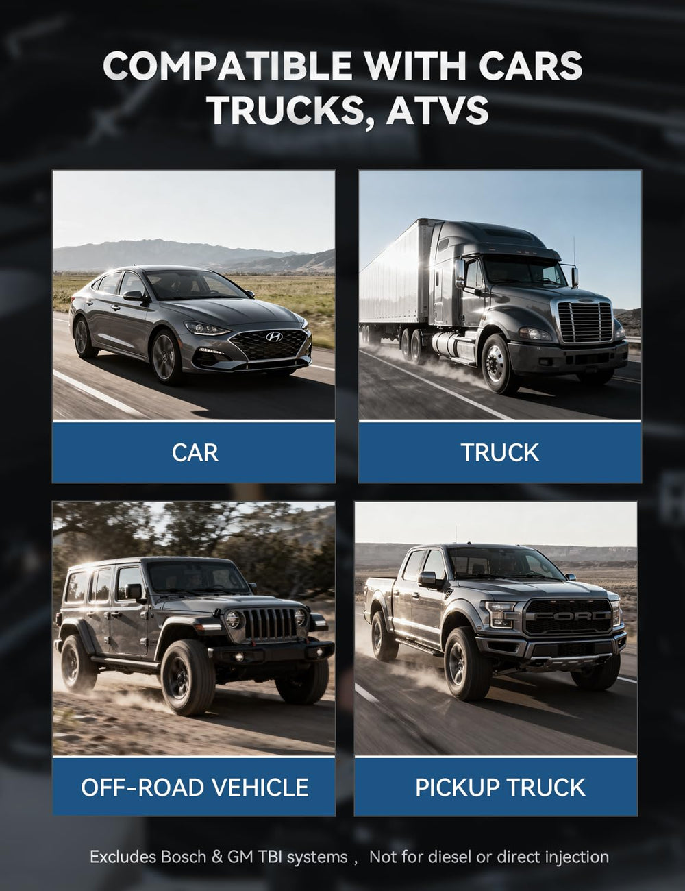 AUTOWN tester connected to a vehicle fuel port for real diagnostics