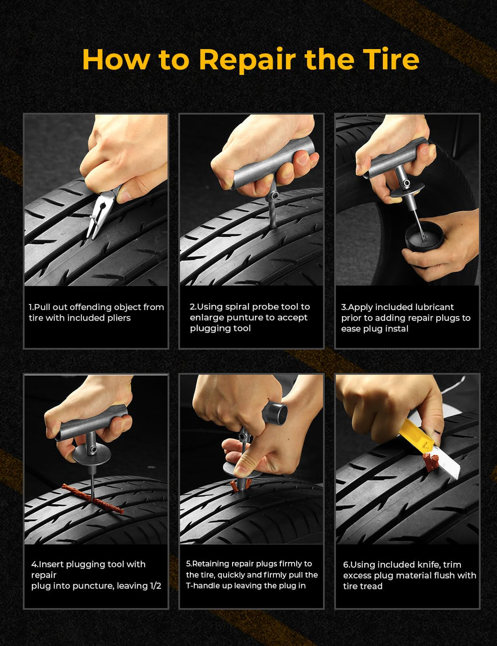 AUTOWN lifestyle roadside scene showing kit restoring tire pressure for safe travel benefit
