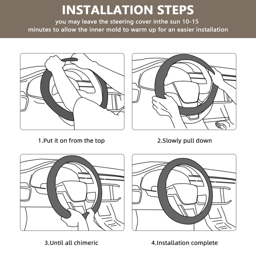 AUTOYOUTH on a 14.5-inch steering wheel illustrating universal fit and correct sizing