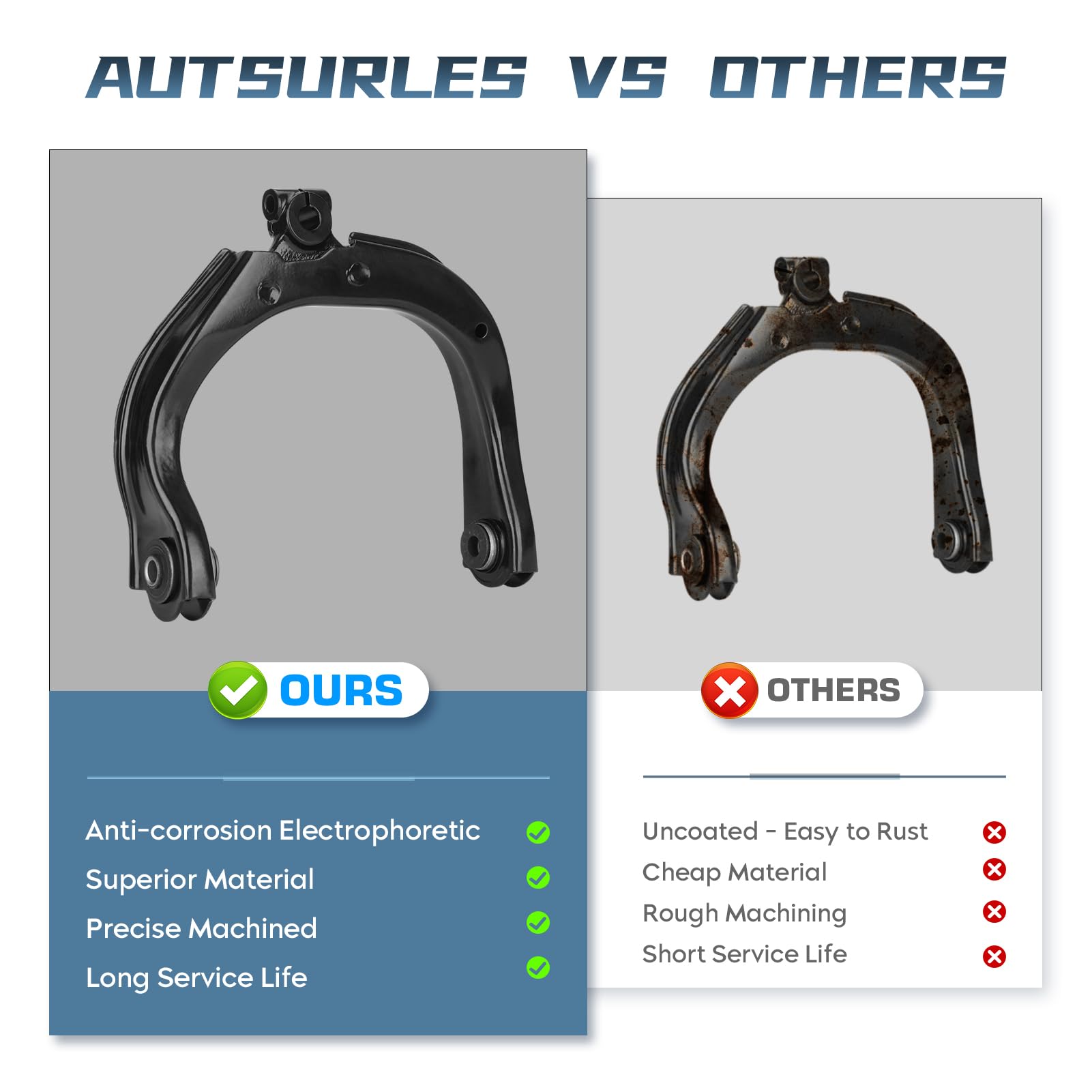 Autsurles ball joint seal detail demonstrating long-lasting contamination resistance benefit
