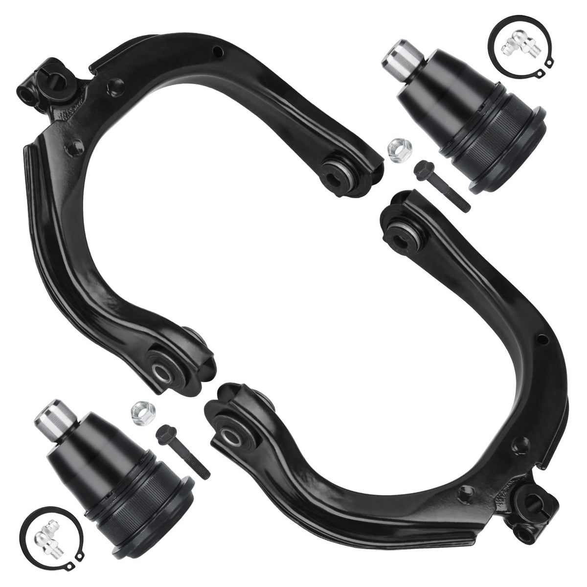 Autsurles front upper control arm front view showing fitment and robust construction benefits