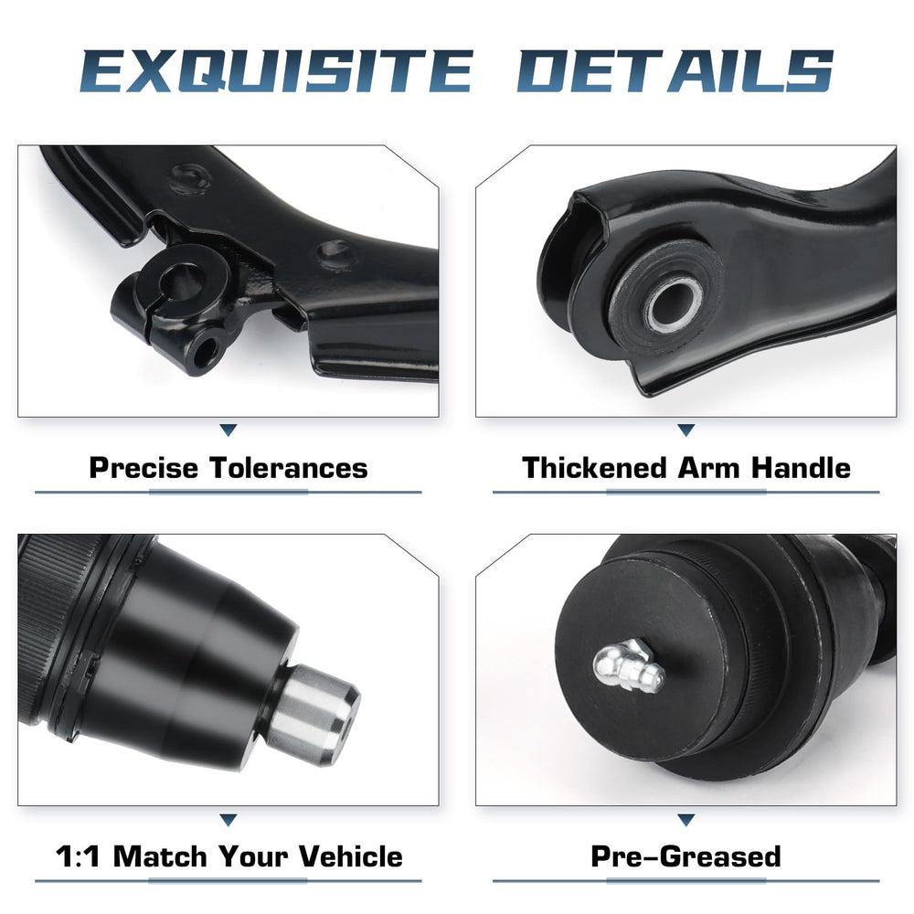 Autsurles control arm installed on vehicle front suspension illustrating restored steering stability benefit