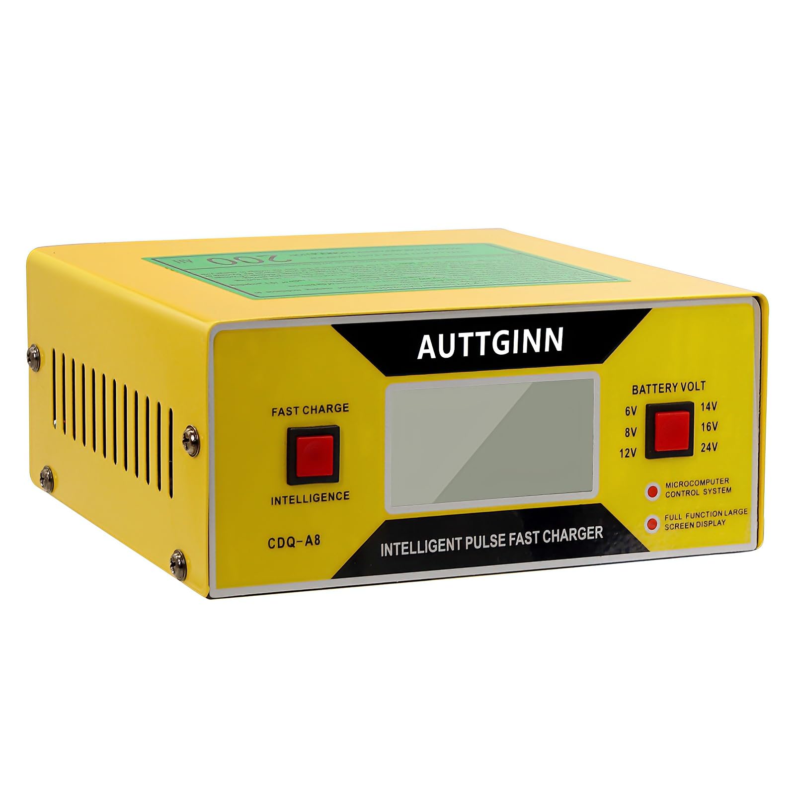 AUTTGINN LCD display showing charge progress to help track battery status