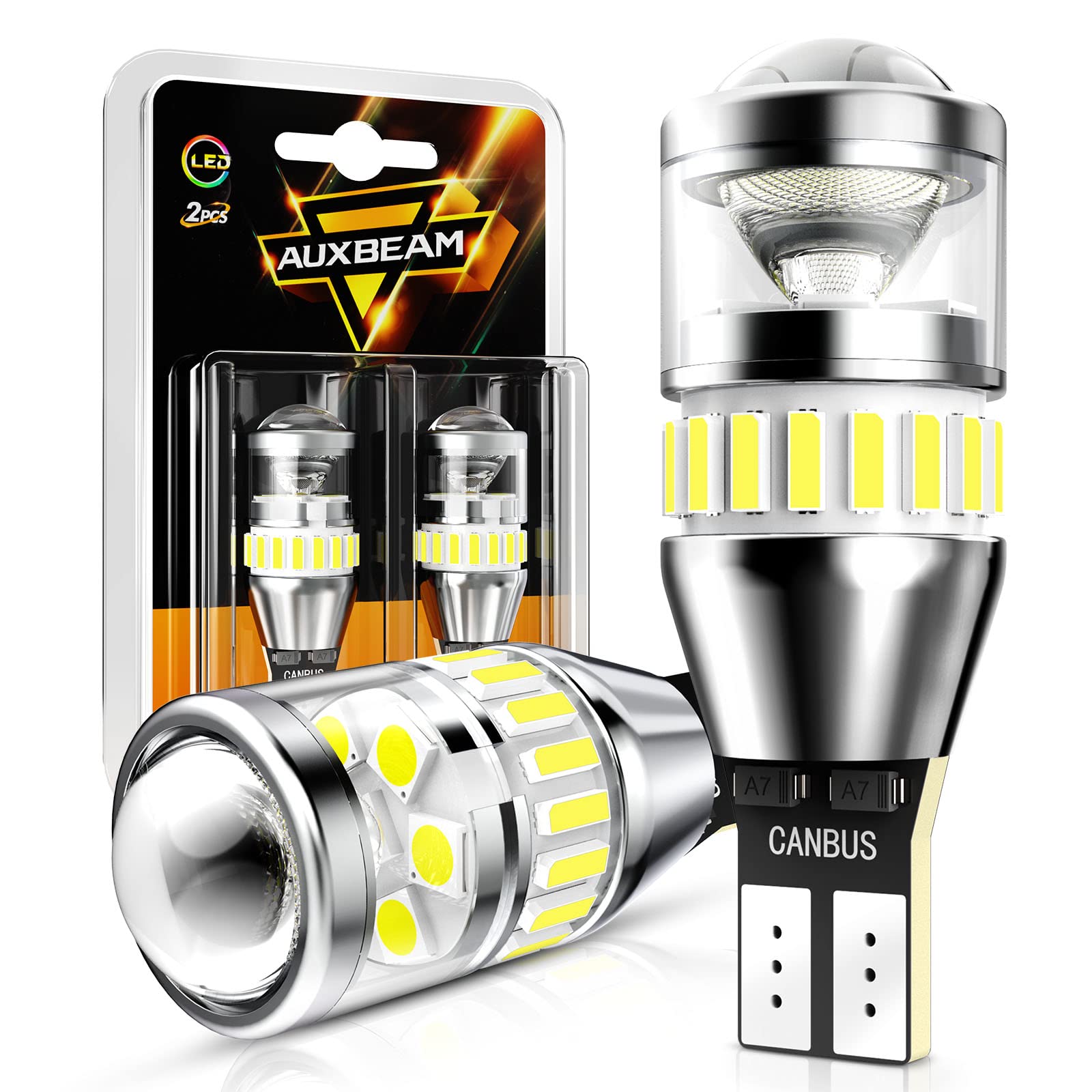 Auxbeam 921 front view showing compact design and bright output benefit