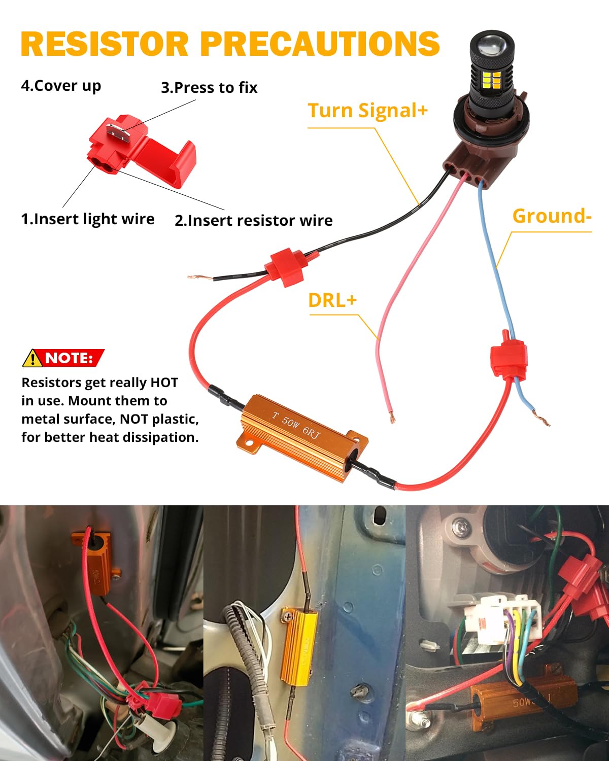 Auxbeam next to ruler for size and socket fit comparison and easy installation