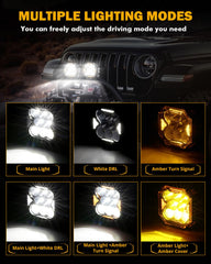 Auxbeam Cube-Z close-up of LED array, highlights high-output chip detail