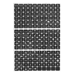Auxbeam front sheet full view showing complete 160 labels and easy selection benefit