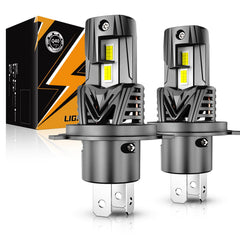 Auxbeam Q40 front view showing compact design and brighter beam benefit