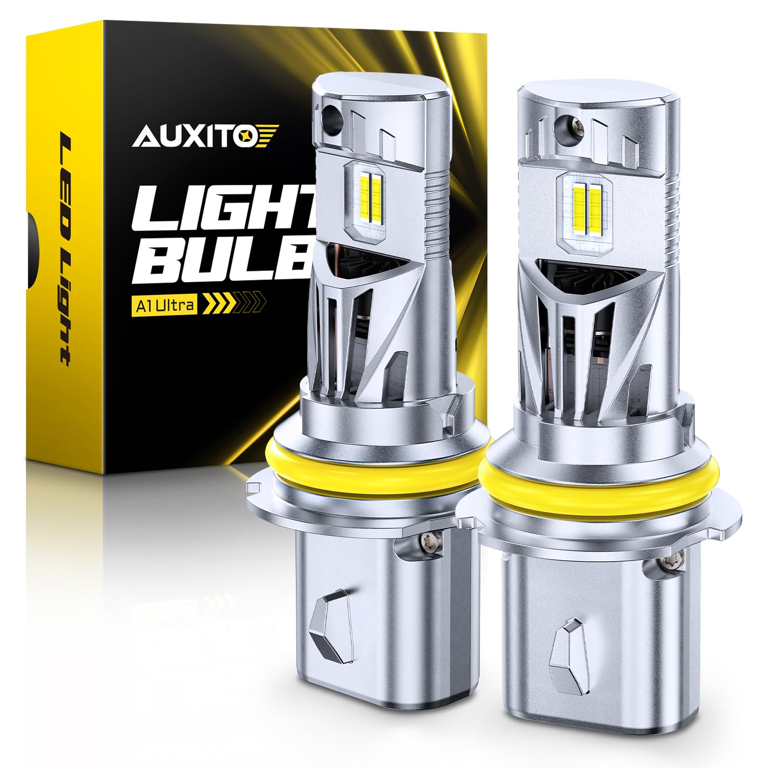 AUXITO 9007 front packaging showing product and benefits