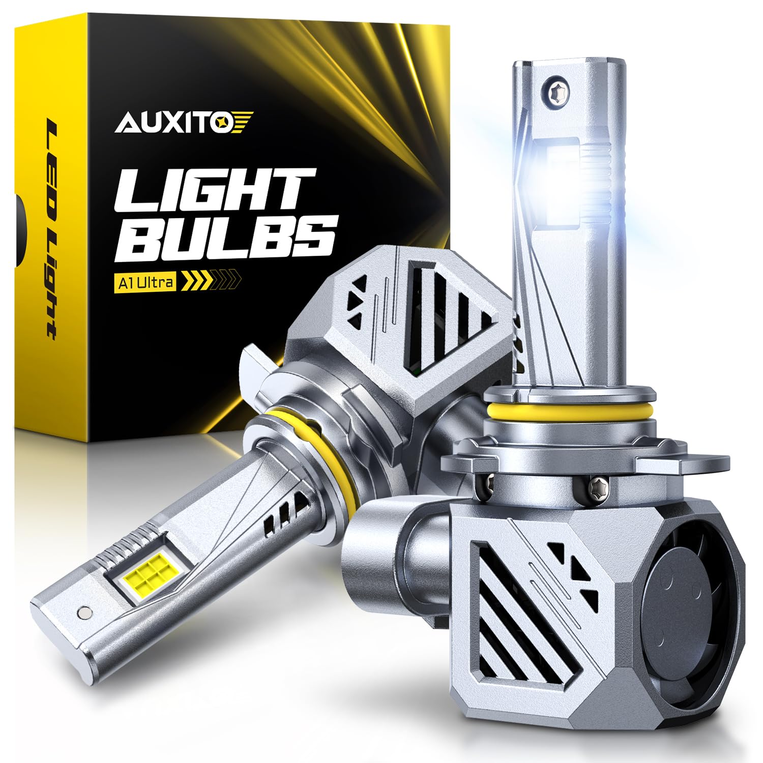 AUXITO 9012 front view showing compact plug-and-play design and bright finish