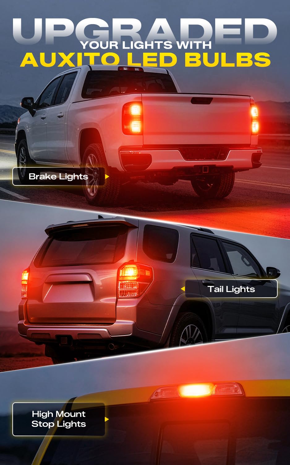 AUXITO installed in tail housing demonstrating improved red signal visibility