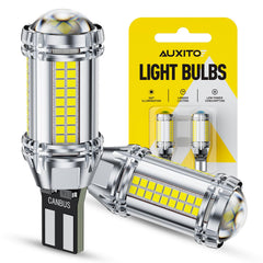 AUXITO front packaging showing model and bright 6500K benefit
