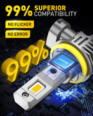 AUXITO installed in a car fog lamp enhancing low‑visibility driving