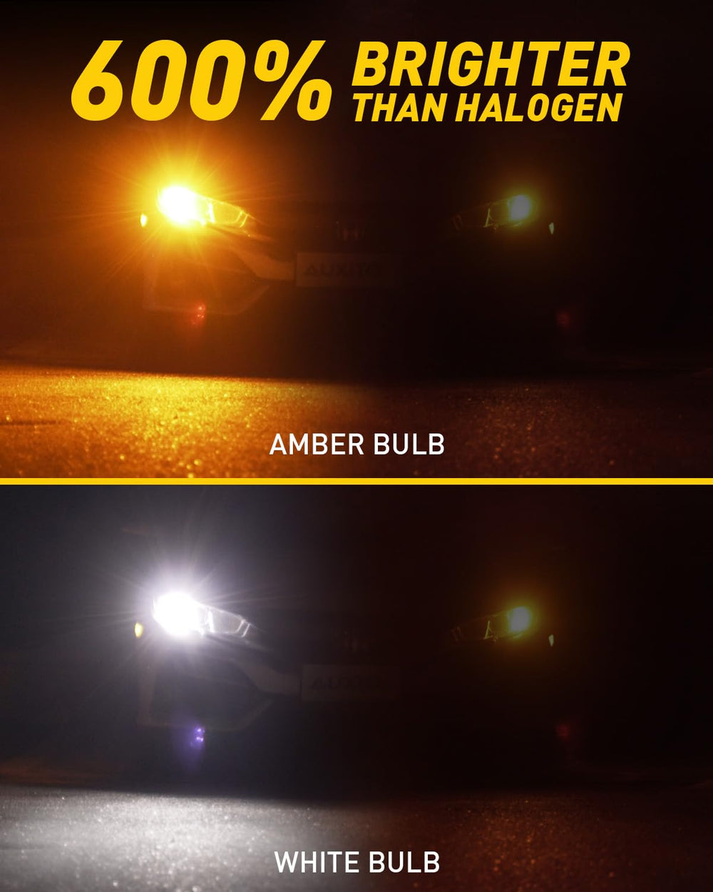 AUXITO installed showing amber turn signal active for clearer signaling on road