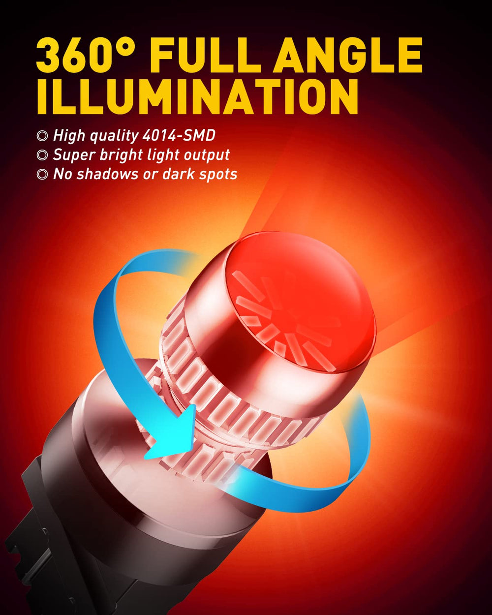 AUXITO halogen shape comparison showing OEM-style fit and beam control