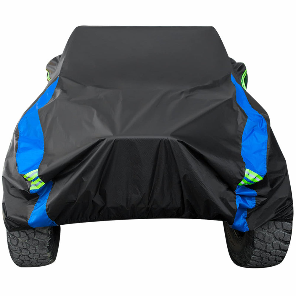Avecrew front view on Jeep Wrangler showing full-body protection benefit