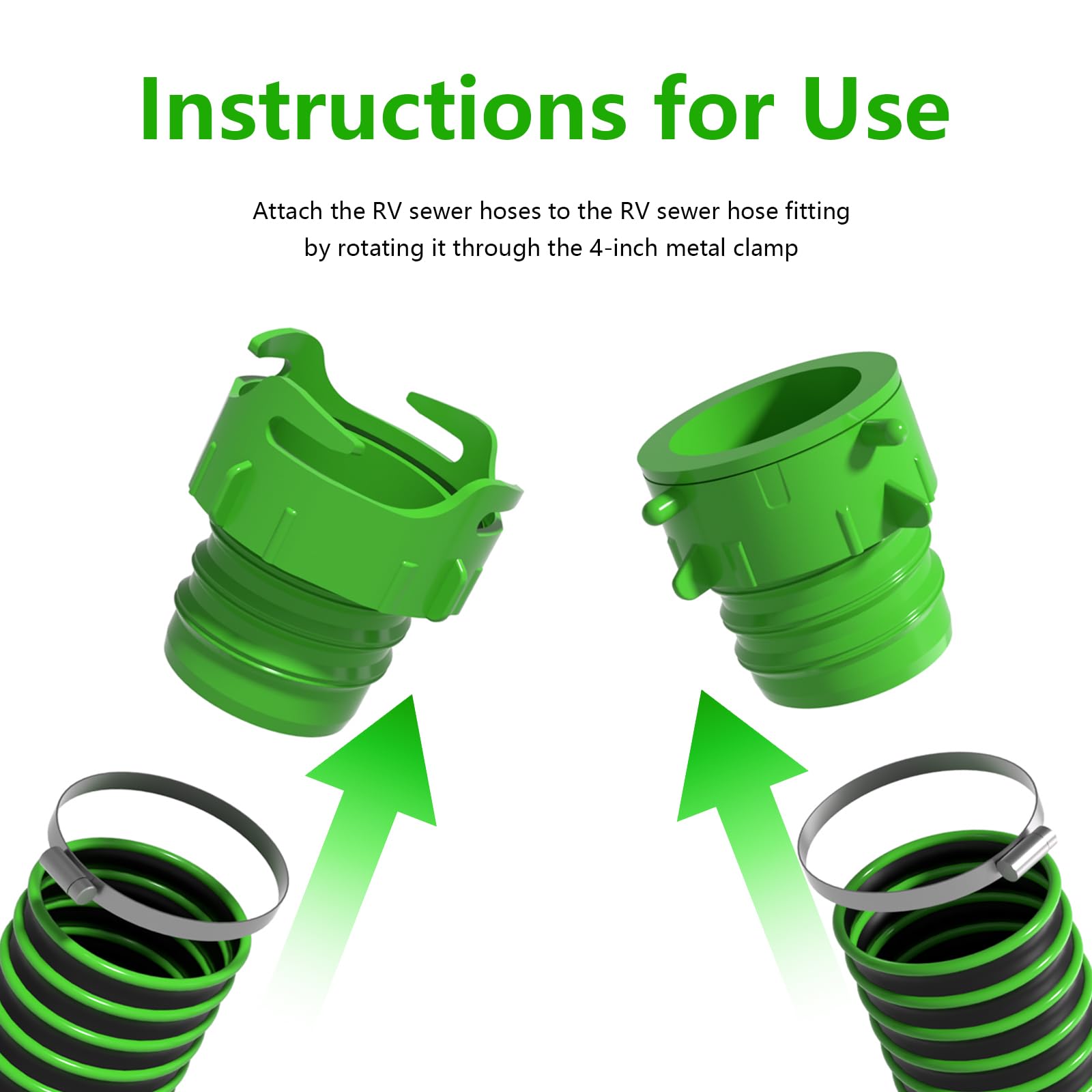 AVERON metal clamp being tightened showing secure leak-resistant seal