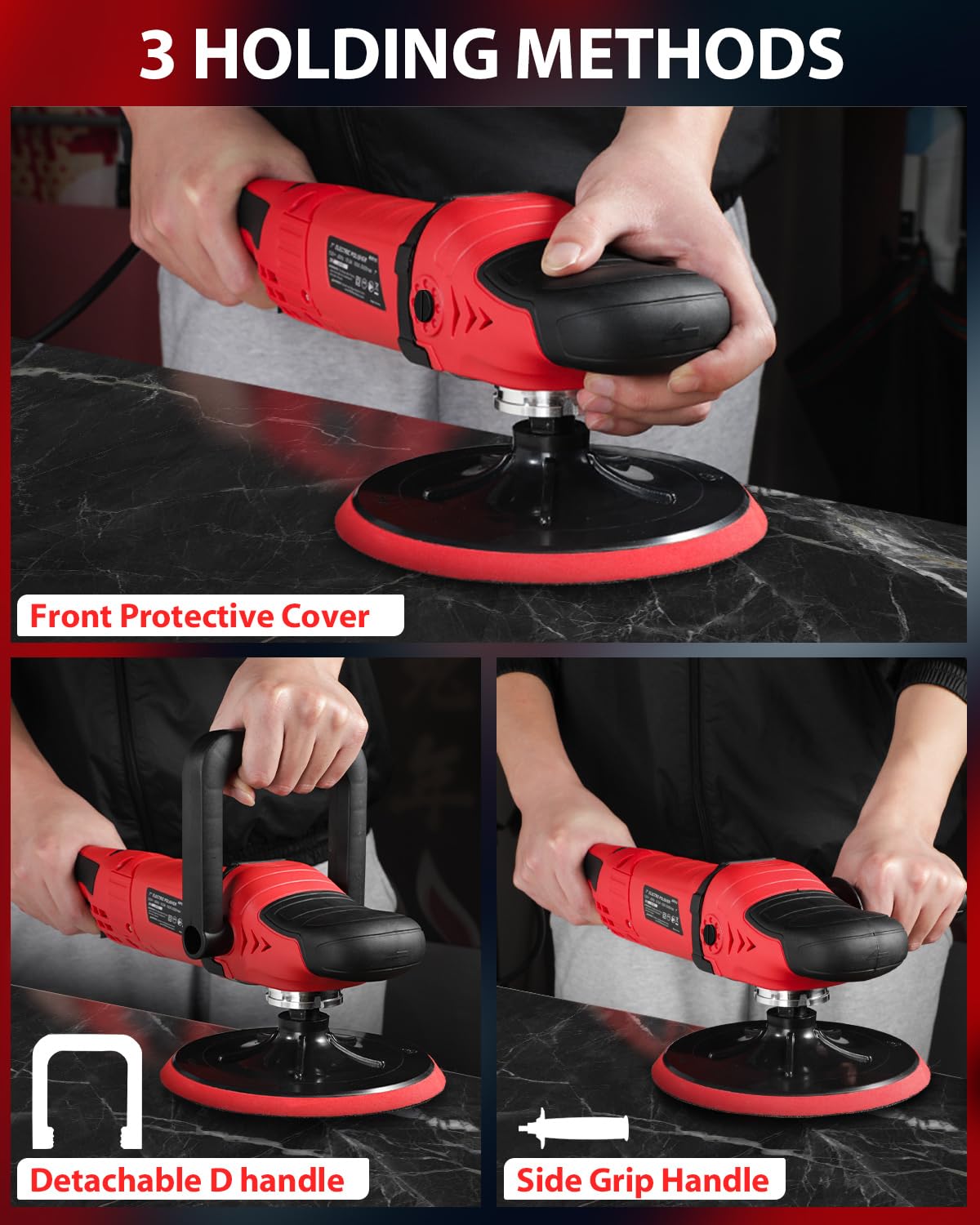 AVID POWER backing discs and sanding papers set for quick pad changes and surface prep