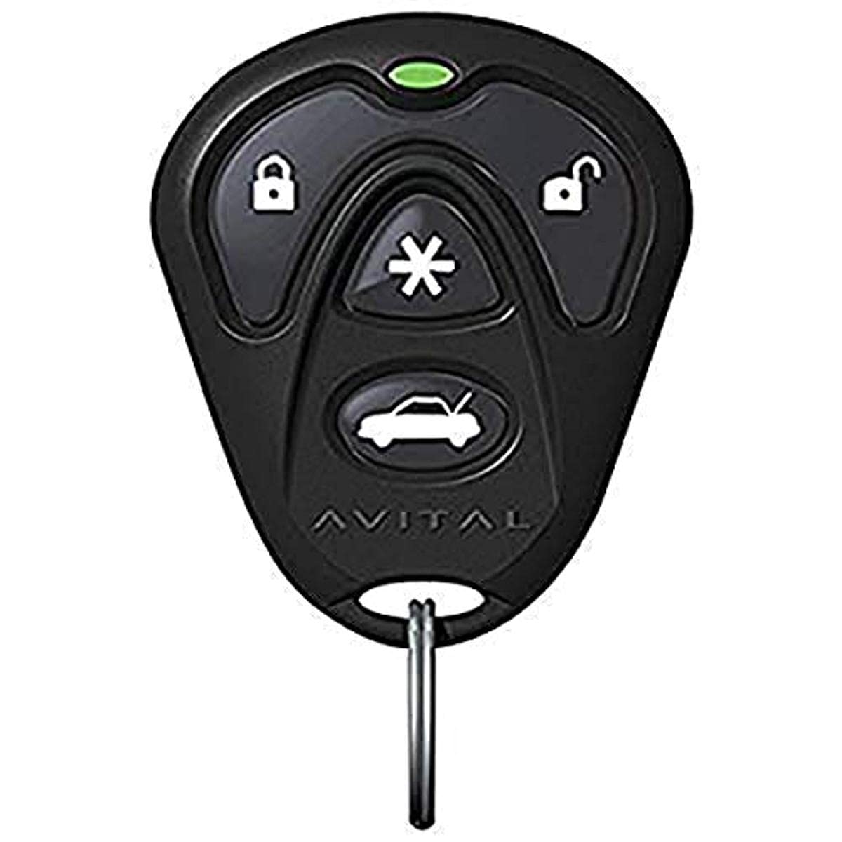 Avital 7143L front view showing buttons and easy replacement benefit