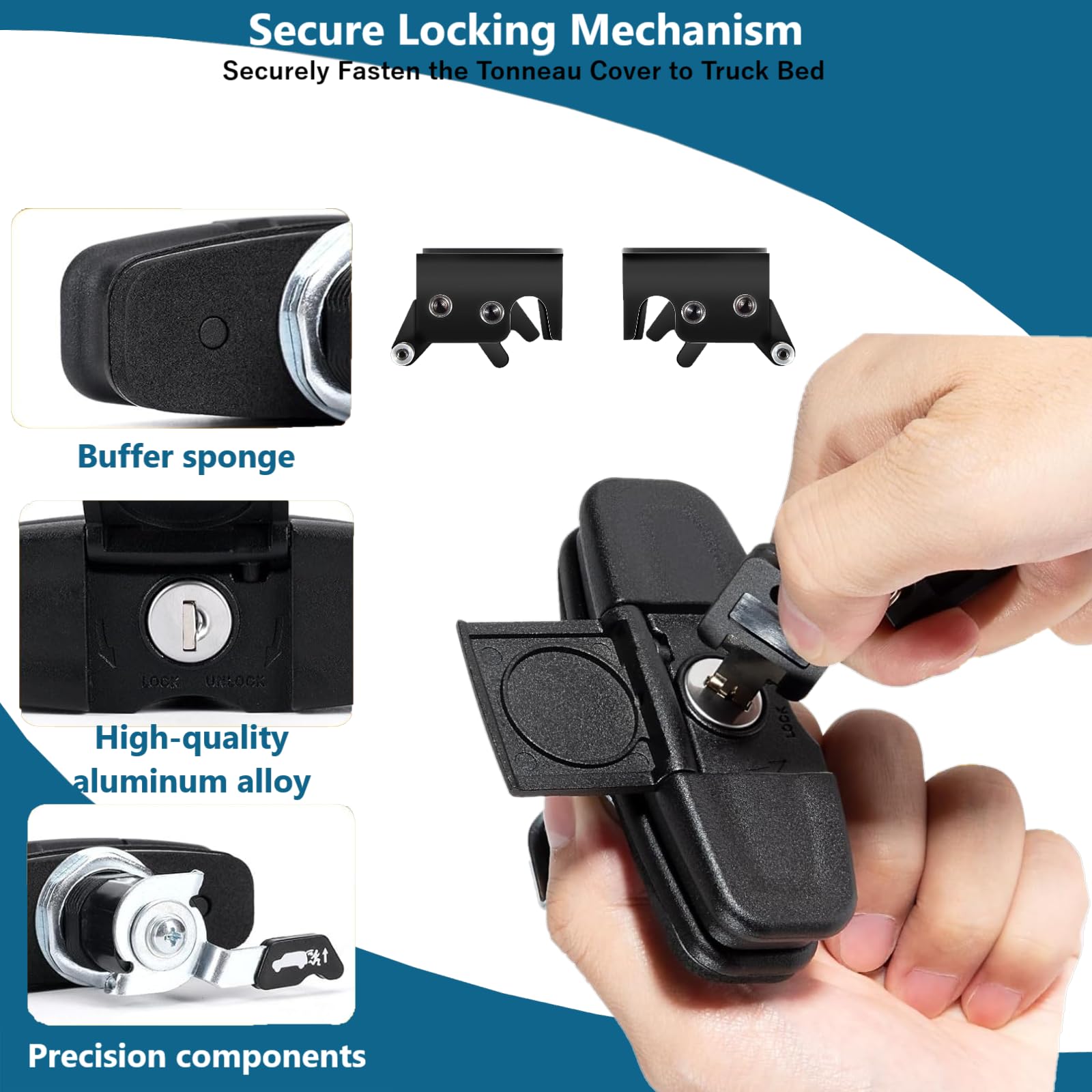 Avutrel rotary latch cables and hardware arranged for easy installation benefit