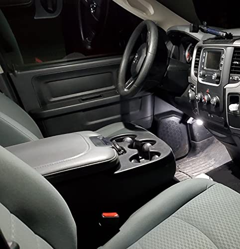 AWALITED footwell and glove box LEDs illuminating storage and floor areas
