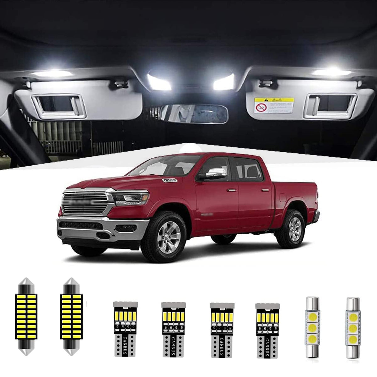 AWALITED front packaging showing complete 13pc LED kit and pry tool benefit