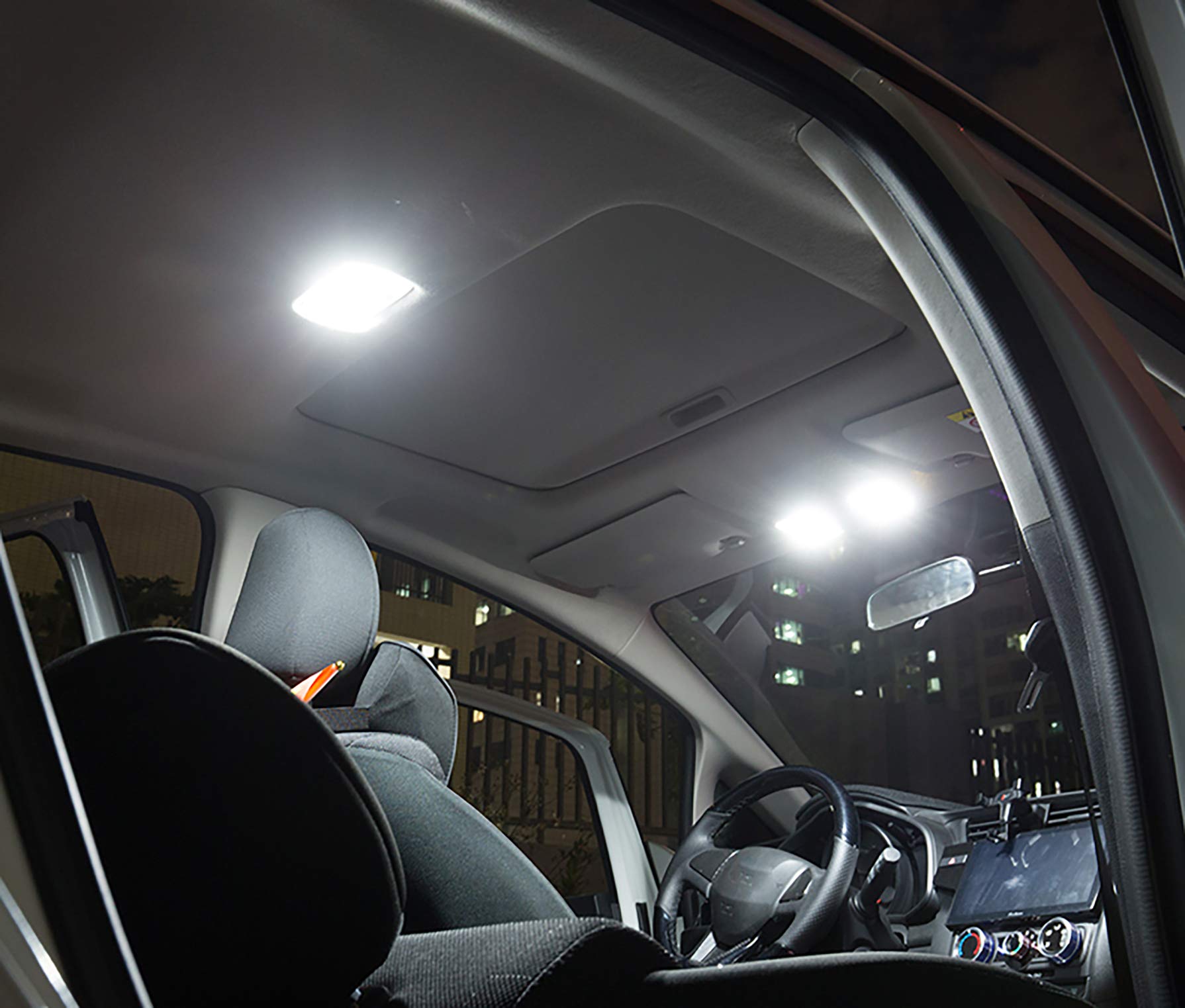 AWALITED map and vanity lights installed showing improved mirror illumination