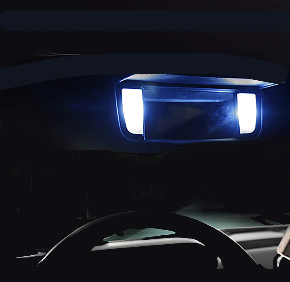 AWALITED Tacoma nighttime cabin scene showing modern white interior lighting benefit