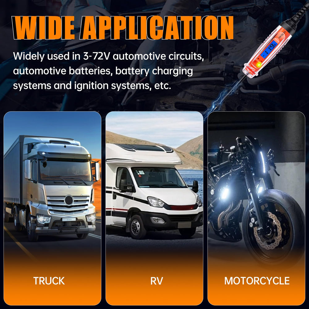AWBLIN packaging and label highlighting 3–72V capability and IP66