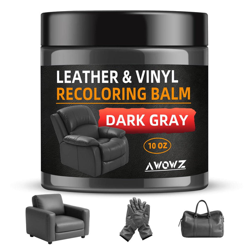AWOWZ jar front view showing label and dark gray balm for quick recognition and storage benefit