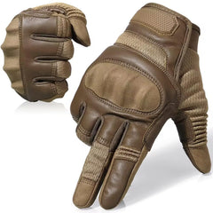 AXBXCX brown gloves front view showing fit and style, comfortable protection