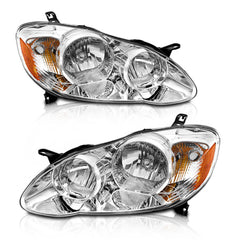 AXLAHA chrome headlights front view showing OE fit and fresh finish
