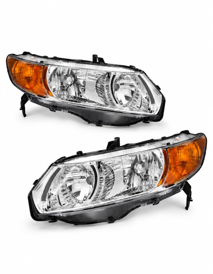 AXLAHA front view pair showing chrome finish and exact-fit benefits