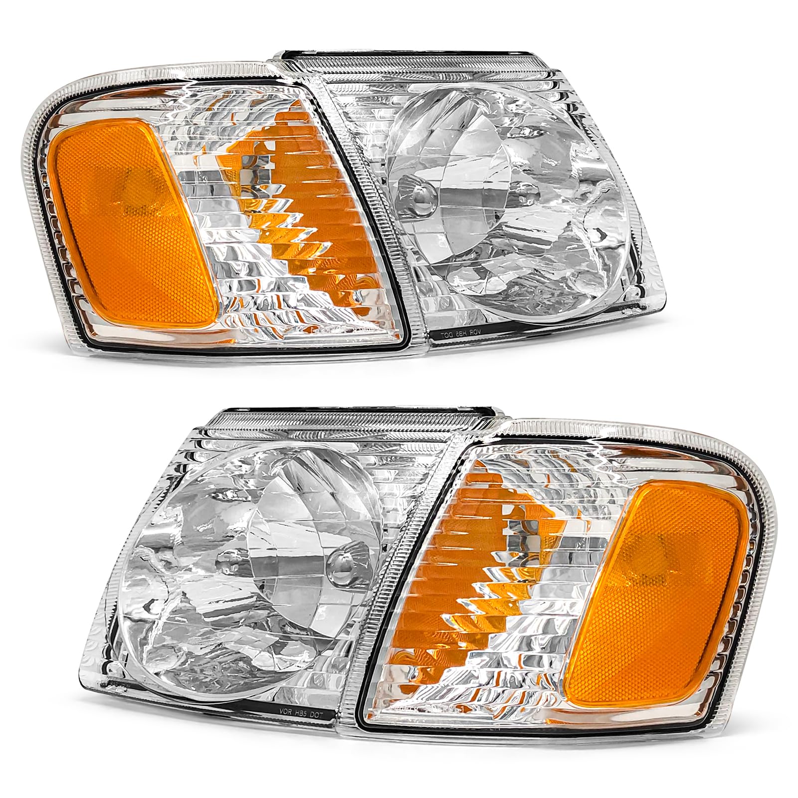 AXLAHA front assembly pair showing chrome finish and improved visibility