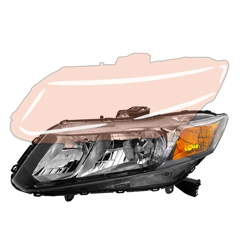 AXLAHA installed at night on Civic demonstrating improved nighttime visibility