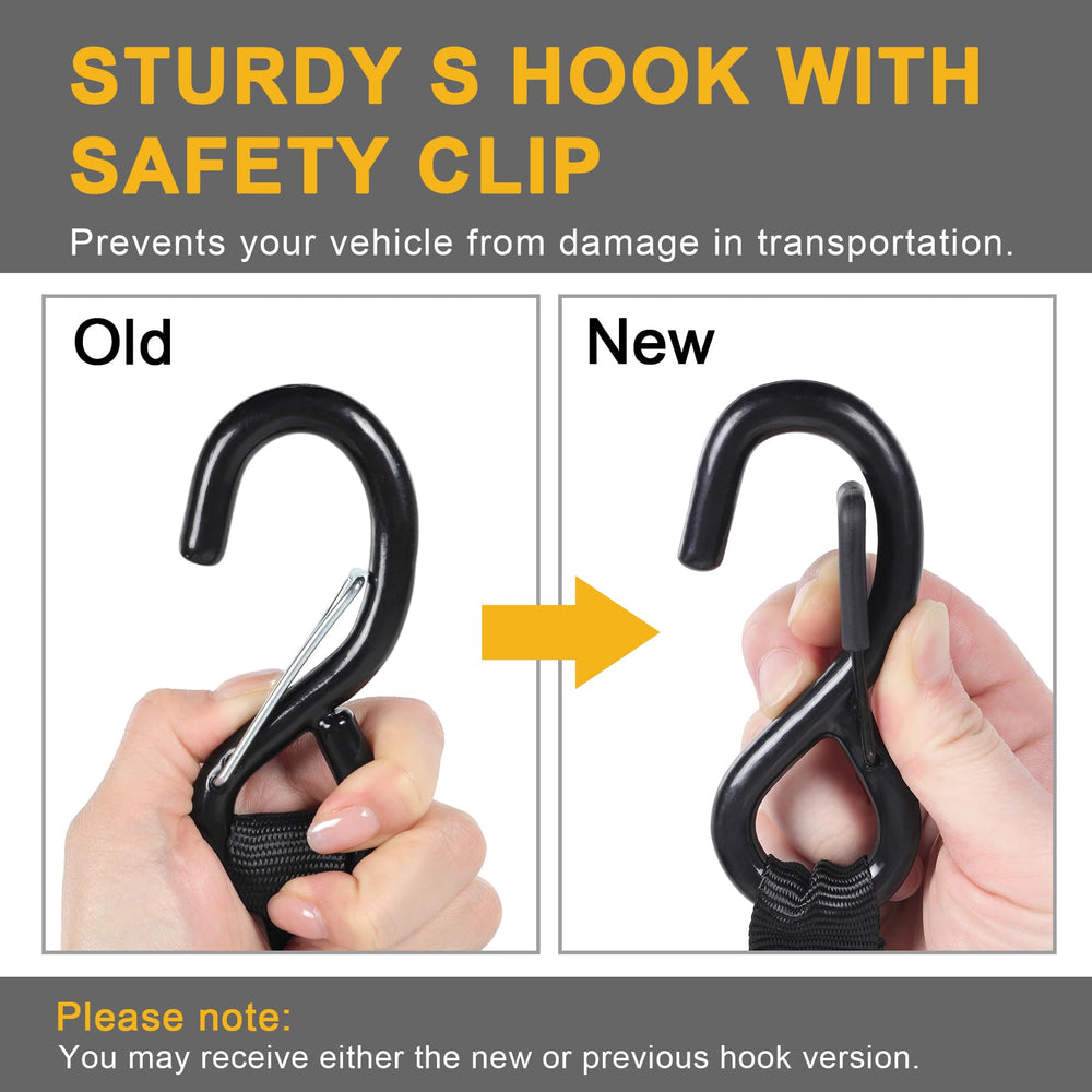 Ayaport neatly rolled straps beside ruler for scale, compact storage and portability