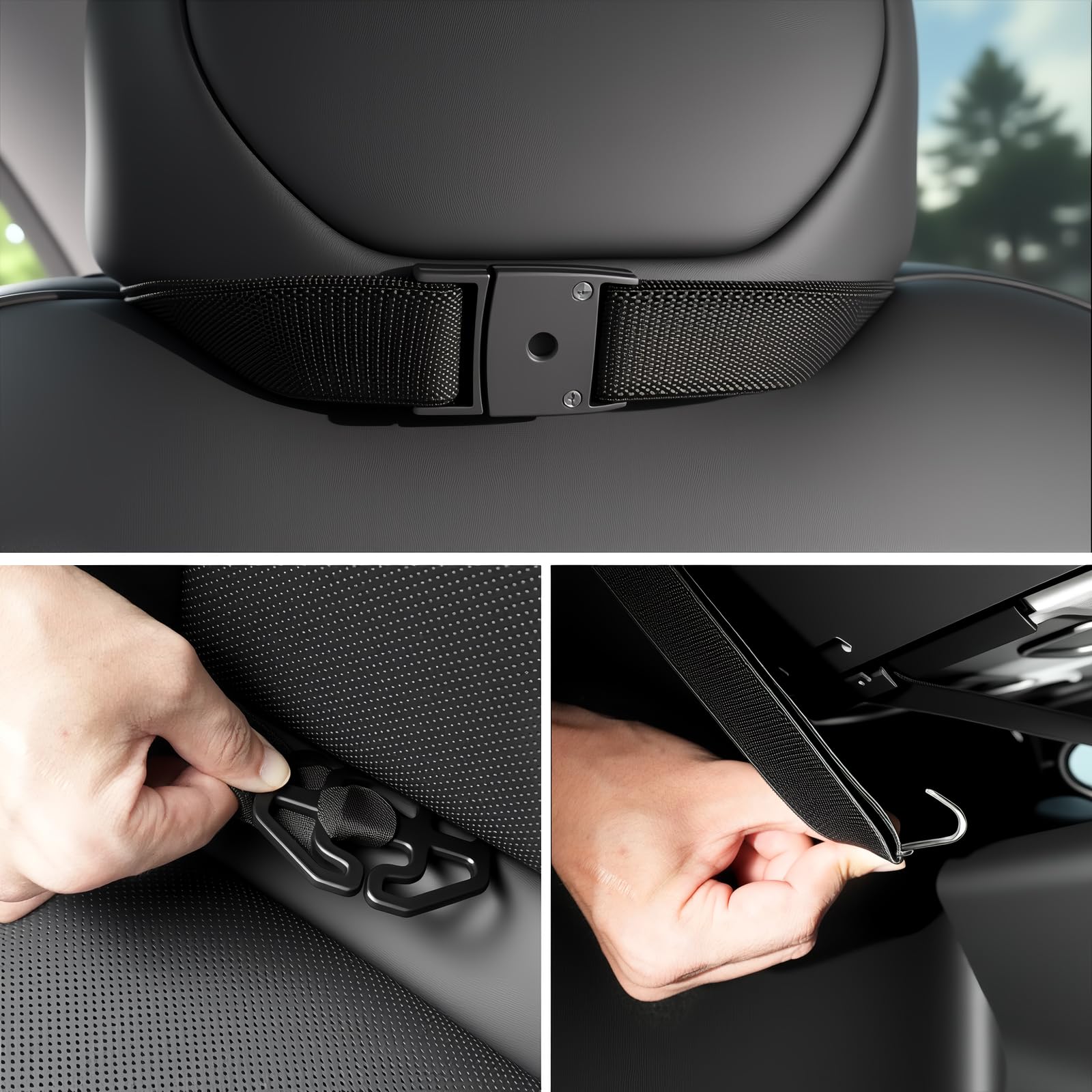 Aycsiyana strap and buckle detail ensuring secure installation benefit