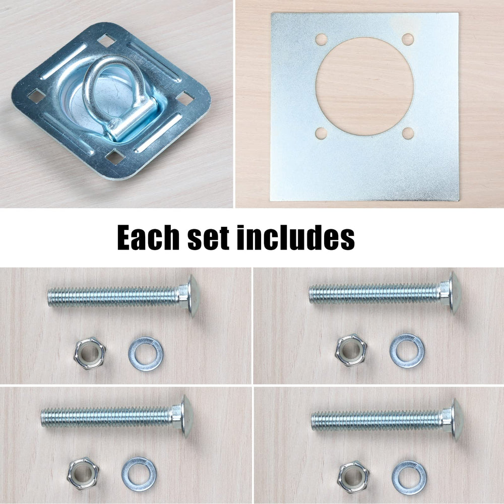 AYMMIC D-ring folded flush on deck demonstrating low-profile, snag-free benefit