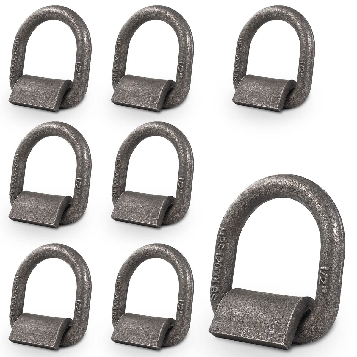 AYMMIC front view of 8-pack D-ring anchors showing hardware and benefits