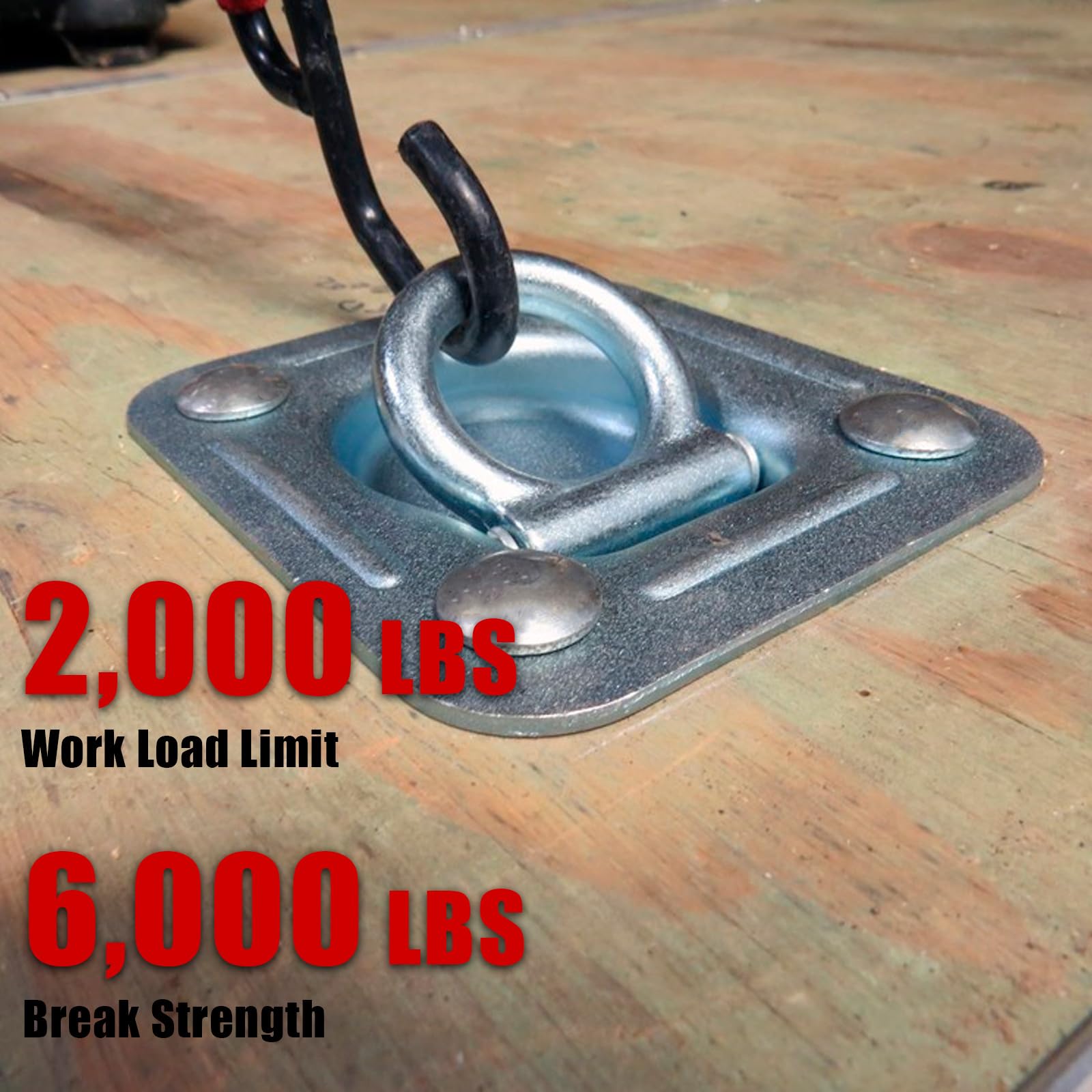 AYMMIC installed on flatbed top view showing secure anchor points for safer loads