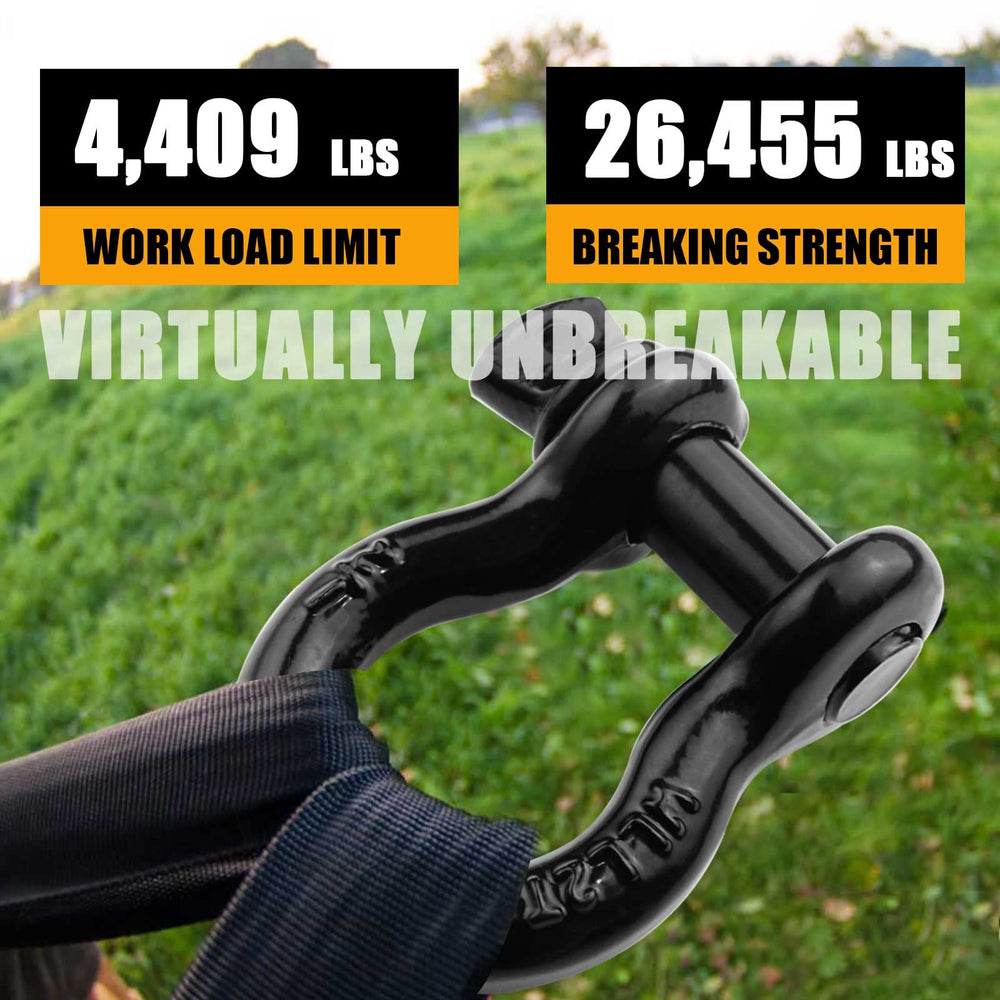 AYMMIC shackle beside ruler showing scale for correct fitment and compatibility