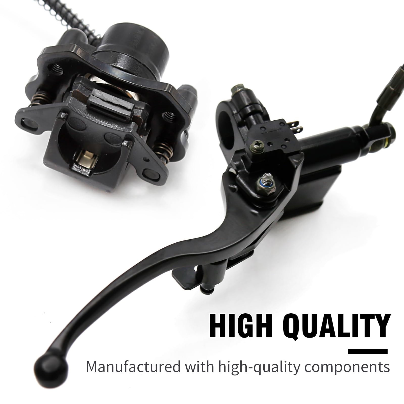 Aynaxcol assembled brake hose and lever demonstrating ready-to-install convenience